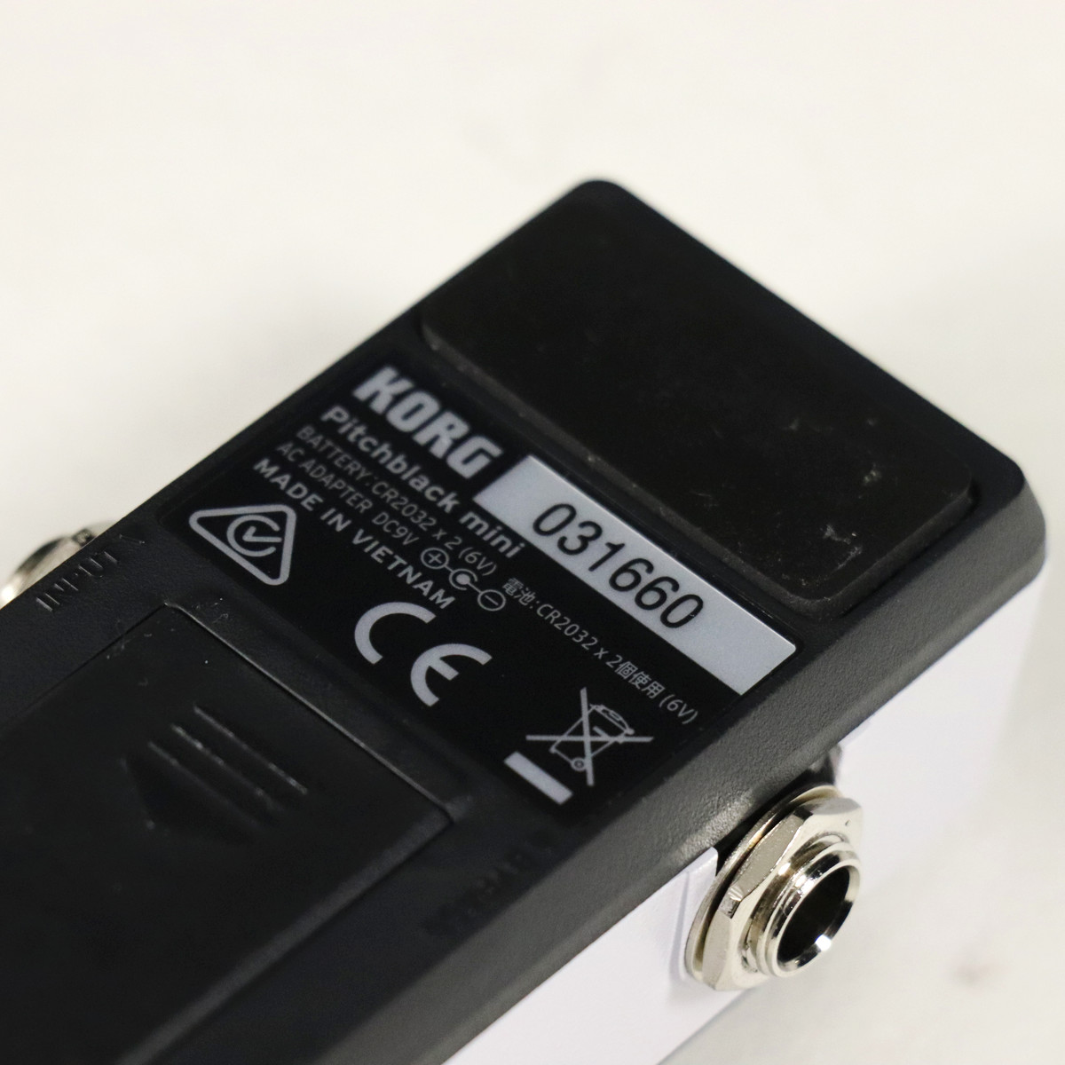 KORG ( コルグ ) Pitchblack mini PB-MINI-WH ペダルチューナー