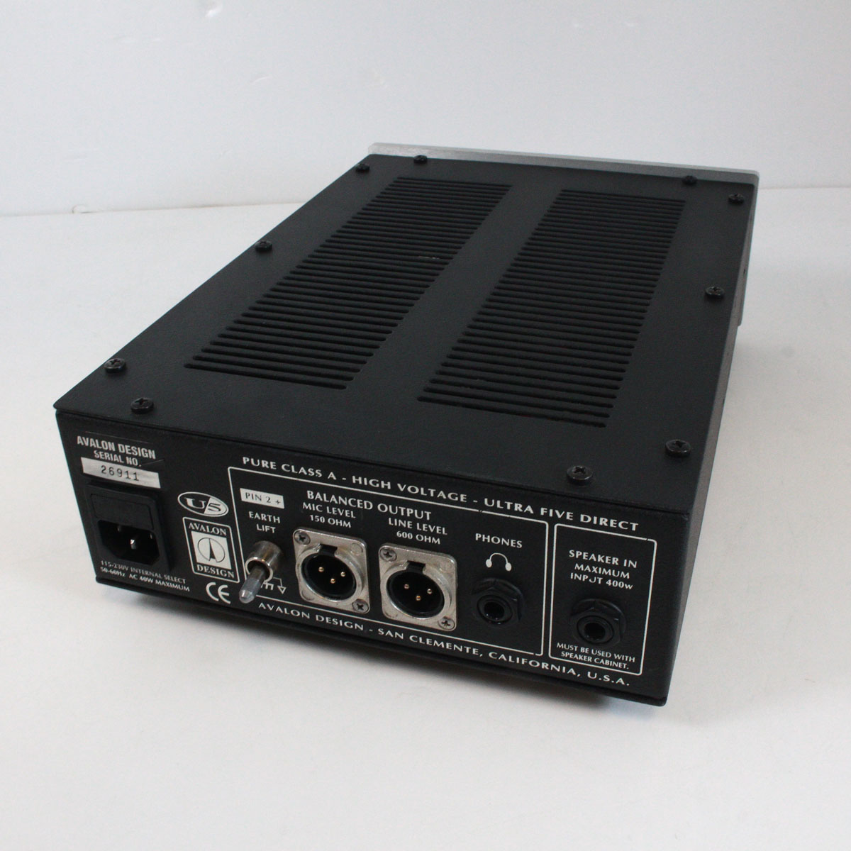 中古】 AVALON DESIGN / U5 / Pure Class A Instrument & DI