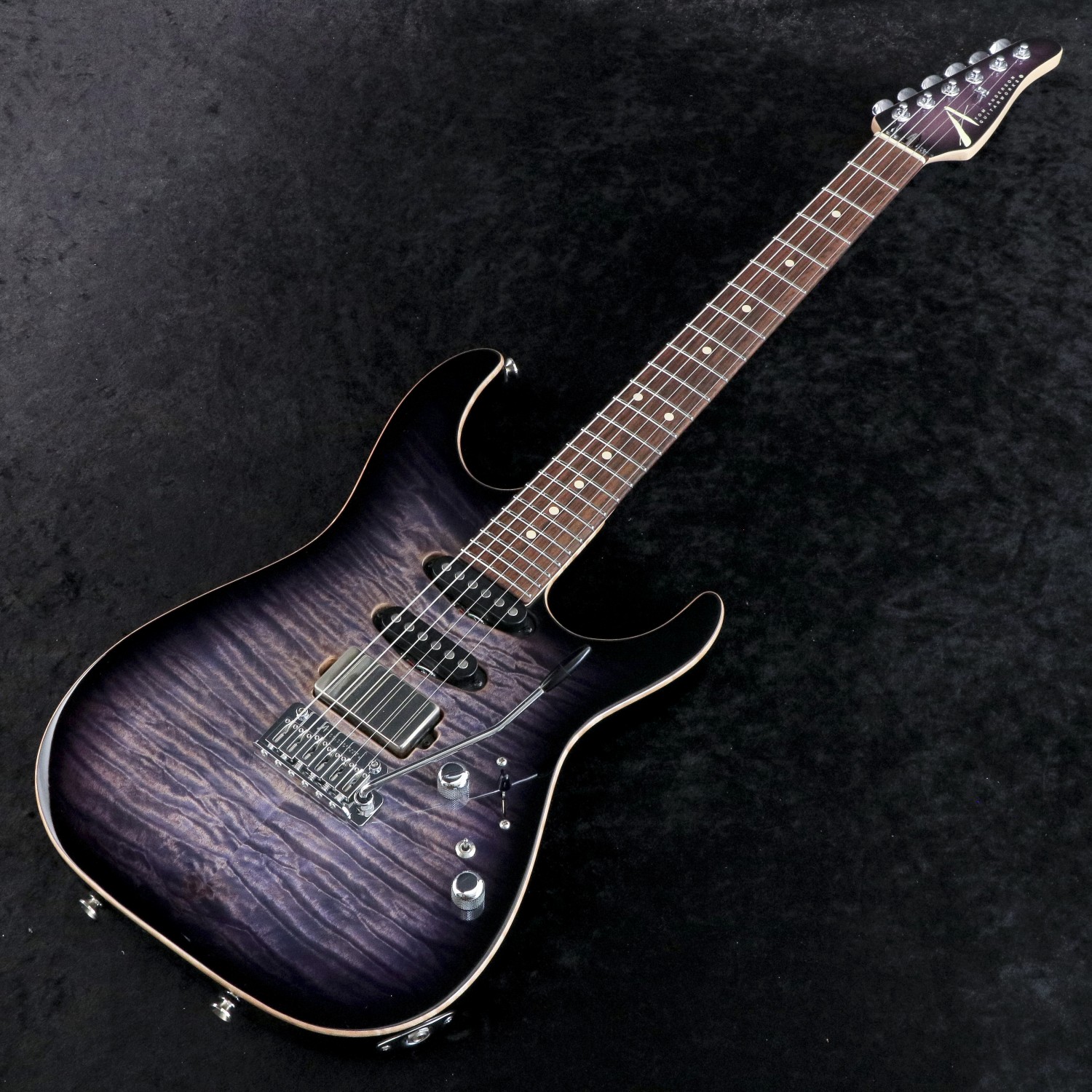 ギター Tom Anderson Li'L Angel 2020 Tom Anderson Guitars - Li'l Angel - Purple Burst with