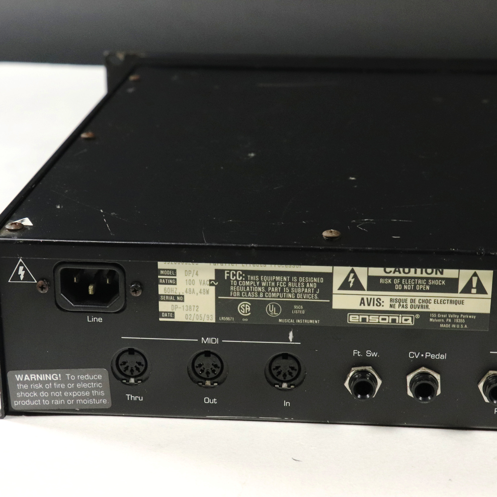 ensoniq DP/4 マルチエフェクター　プロセッサー現状品 Ensoniq DP/4+ Parallel Effects Processor - needs repair | eBay