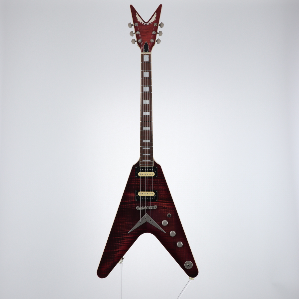 Dean V 35 35th Cherry Vシェイプ ケース付きエレキギター Dean