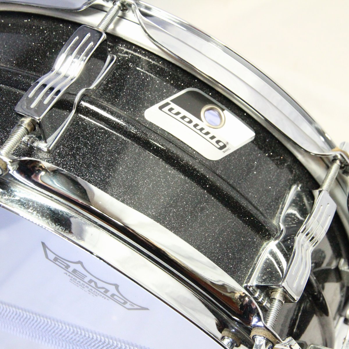 中古】LUDWIG / LM404 Acrolite 14x5 Black Galaxy アクロライト