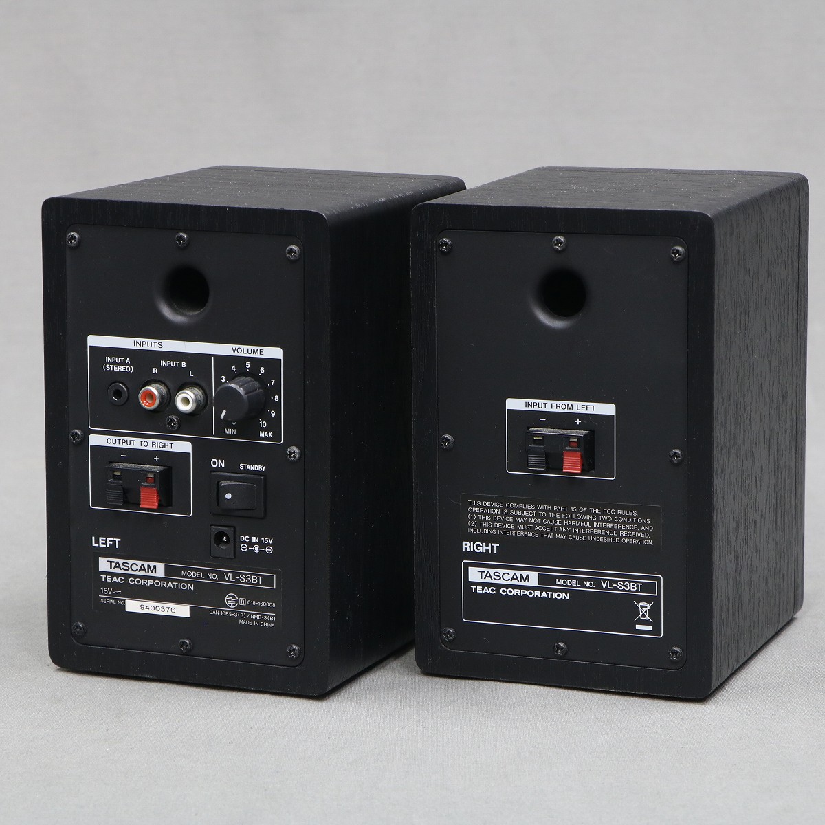 tascam  タスカム　VL-S3BT 中古　美品 Amazon | TASCAM(タスカム) VL-S3BT 2ウェイパワードモニター