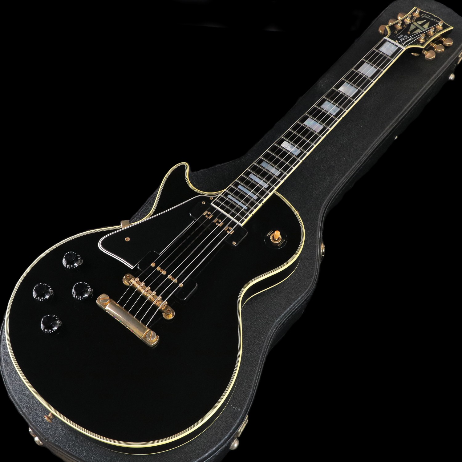 【美品】Epiphone Les Paul CUSTOM レフティ Epiphone Les Paul Custom Left Hand (Ebony) 入門セット付