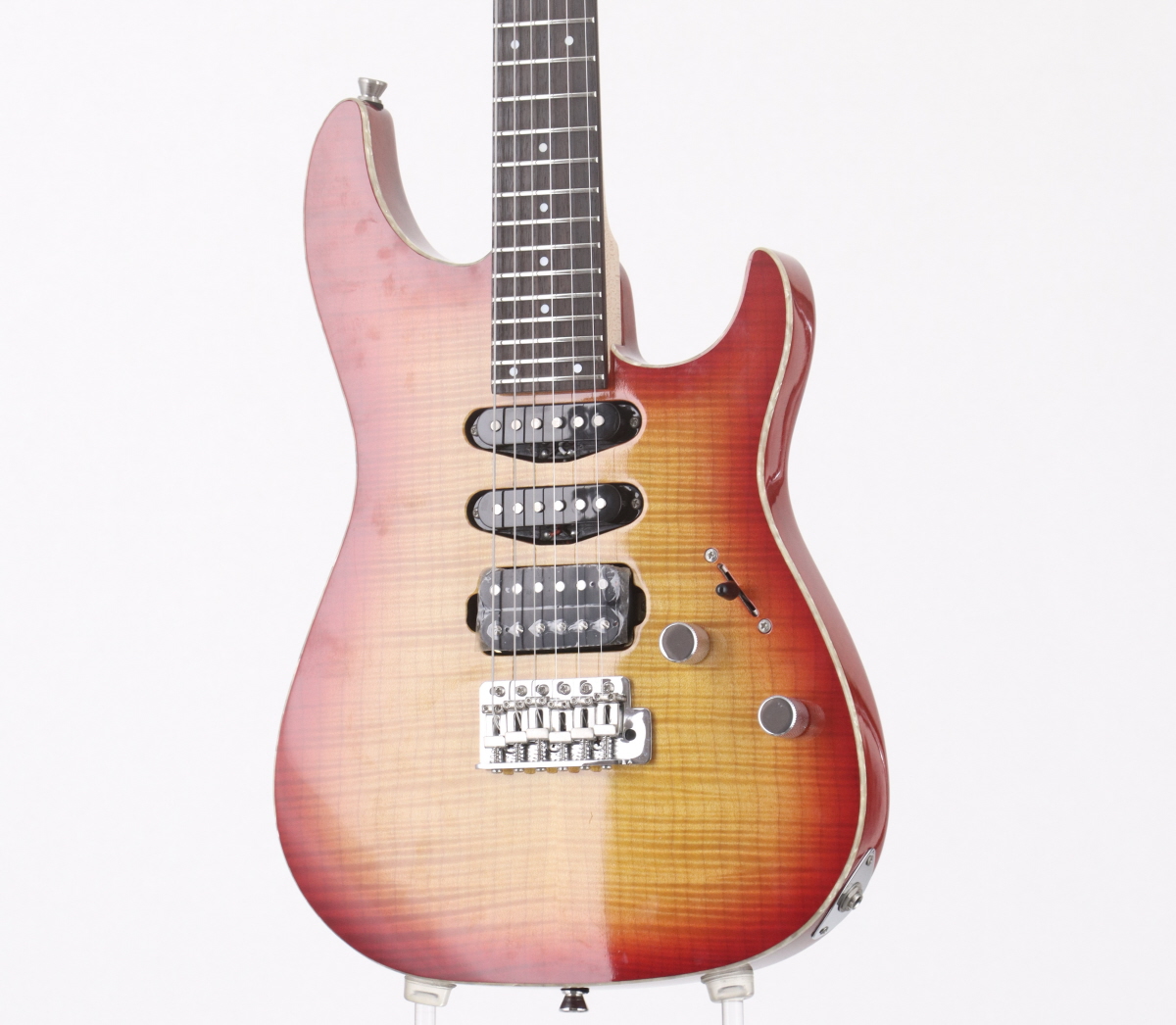 美品 Bacchus バッカス BSM-1 Mustang Mini ミニギター Bacchus GS-Mini PTL-SOB エレキギター初心者14点セット 【充電