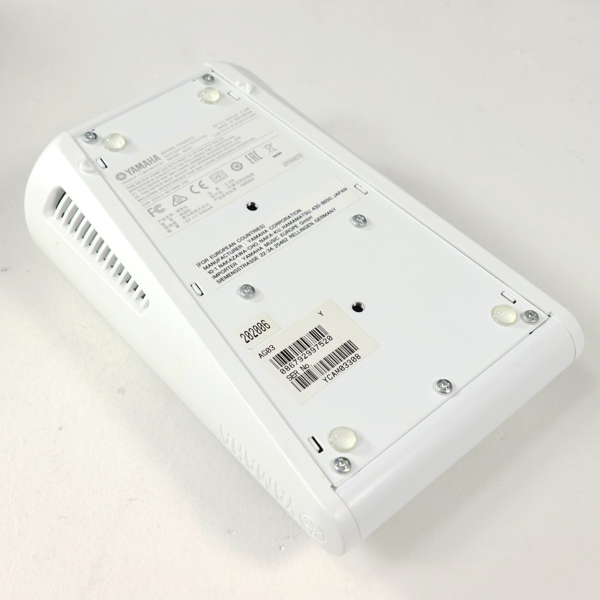 YAMAHA AG03MK2 W｜ミュージックランドKEY