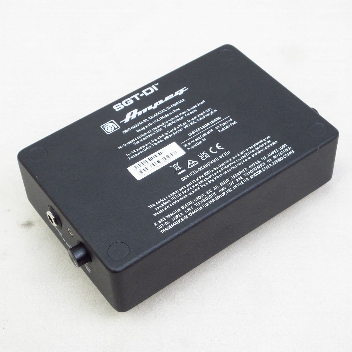 中古】Ampeg / SGT-DI Bass Preamp Pedal/DI ベースプリアンプ