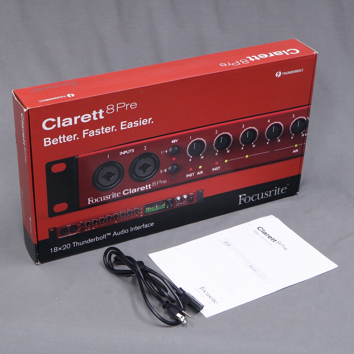 【中古美品】Focusrite Clarett 8Pre インターフェース Clarett+ 8Pre | Focusrite