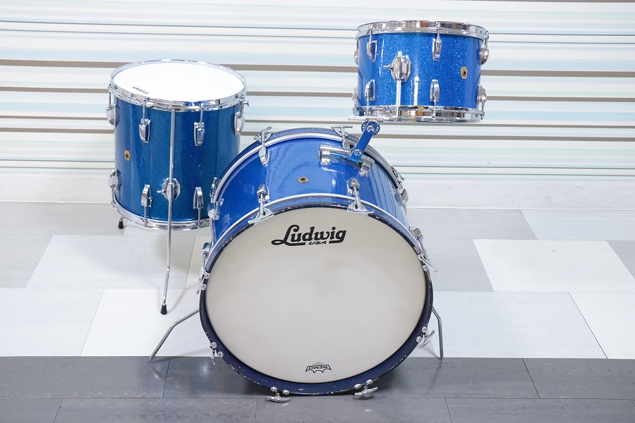 中古】Ludwig ラディック / 1960s Down Beat 3pcs Kit Blue