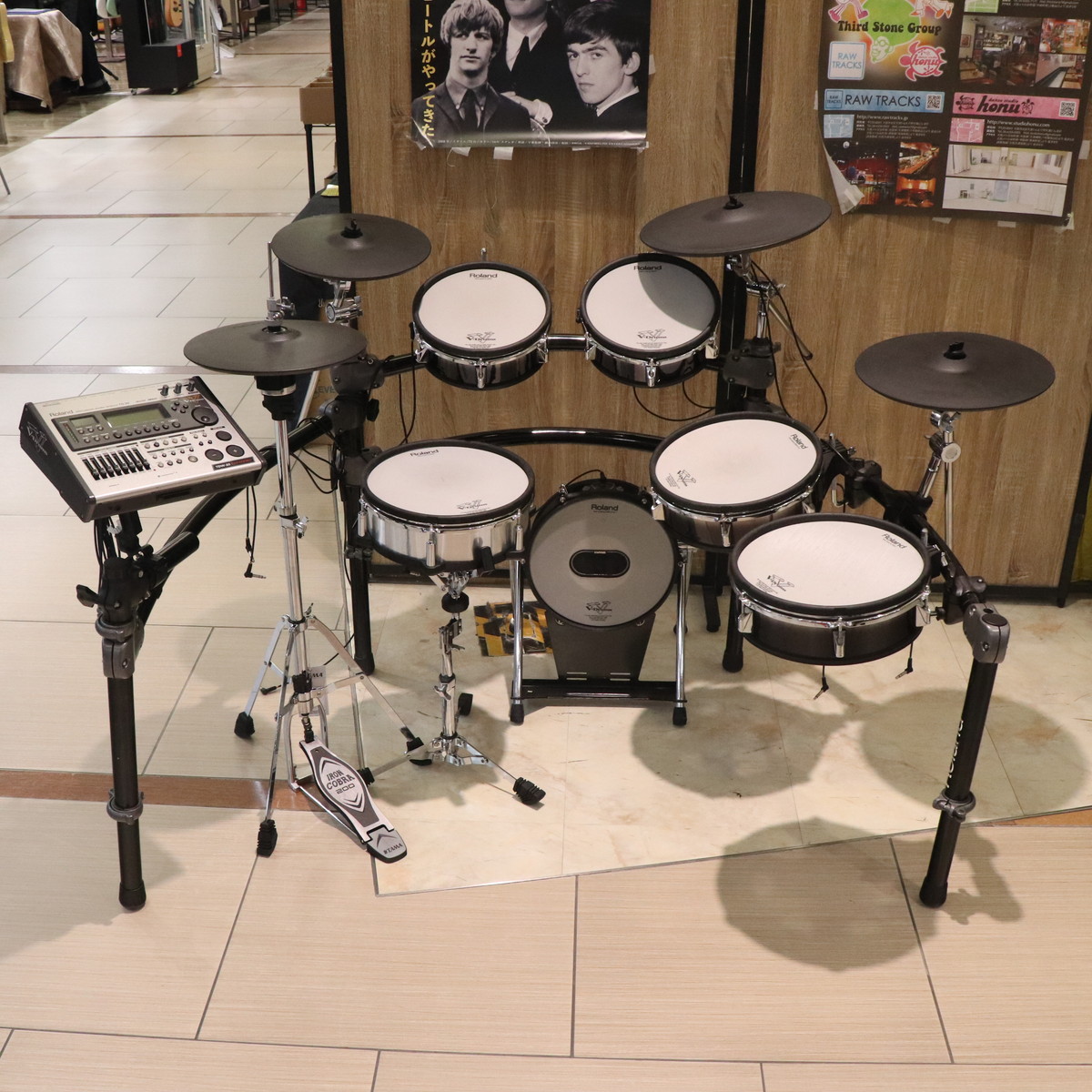 Roland TD-10 ＋TDW-1 中古品　トリガーマイクx4 ローランド Roland / VQD106 純正オプションフルセット w/TDM-10