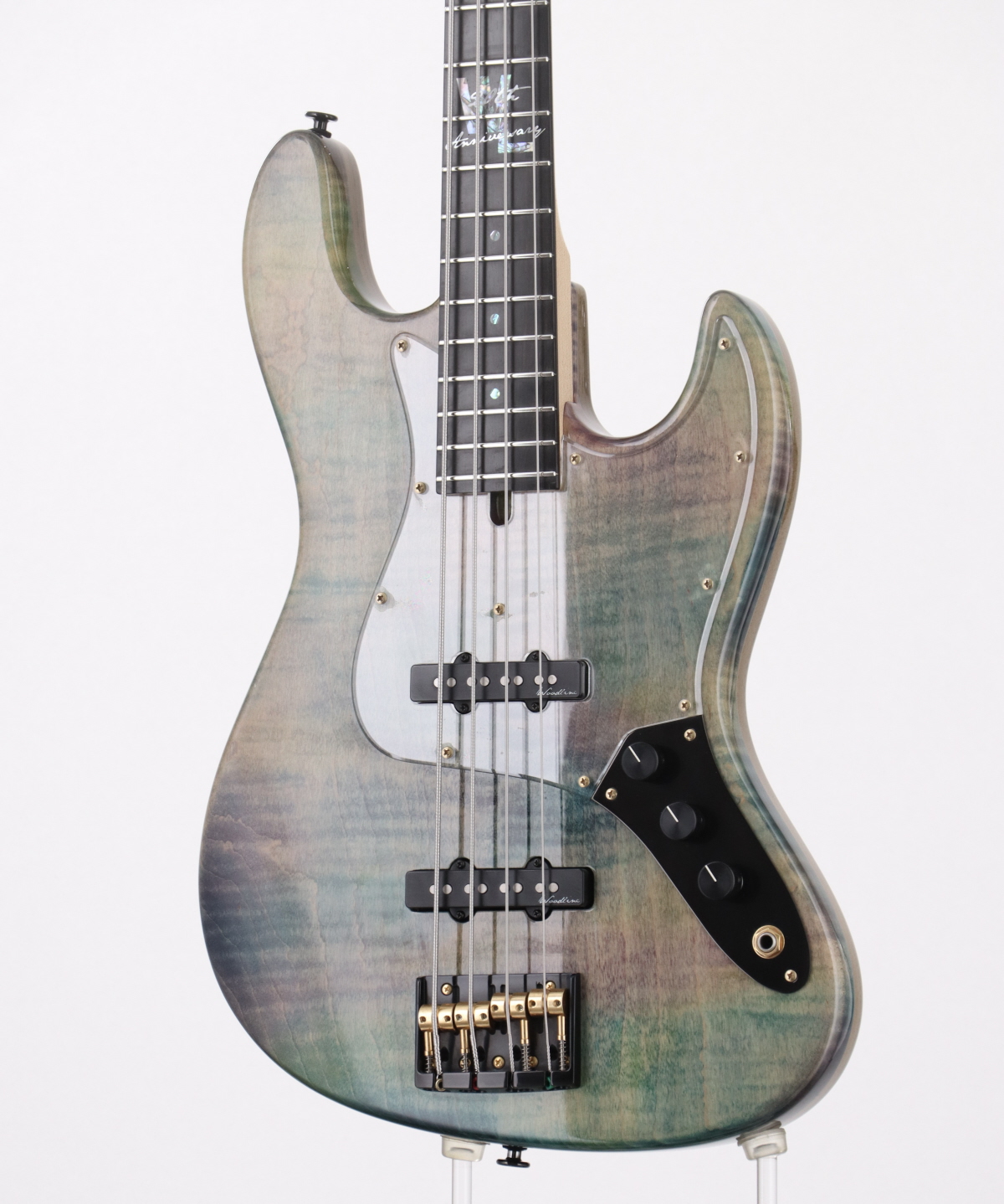 【中古美品】Bacchus Woodline Ash4/E【ジャズベース】 Bacchus WOOD LINE ASH4 BLK/OIL【三重本店】（中古/送料無料