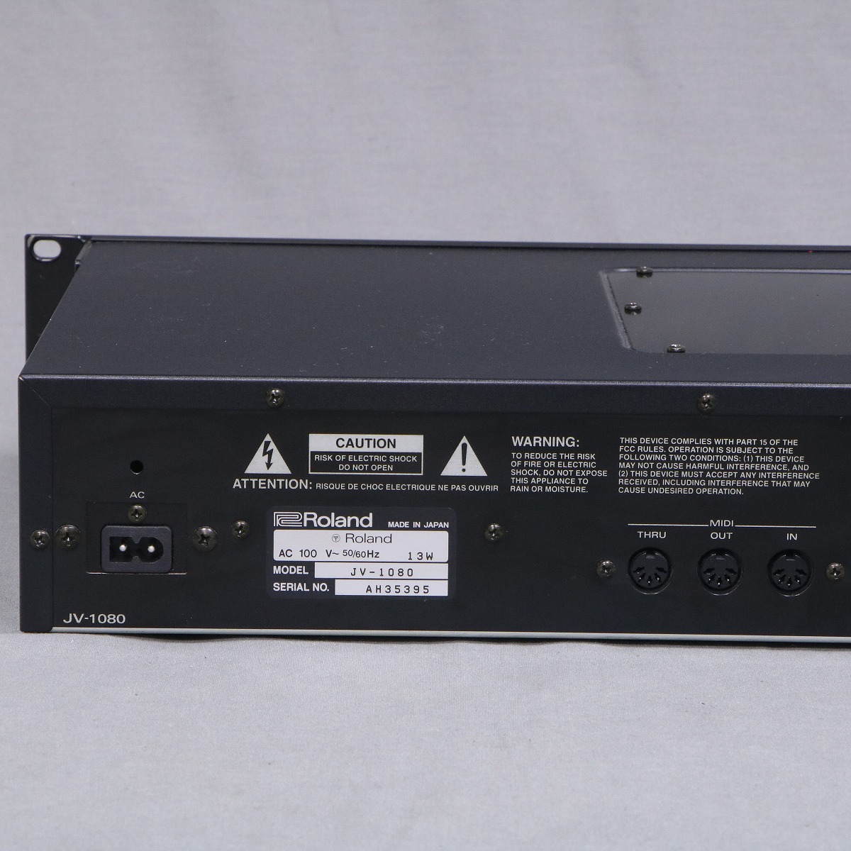 Roland JV-1080 中古品 Roland JV-1080 Voice Synthesizer Rack Module Operation Used