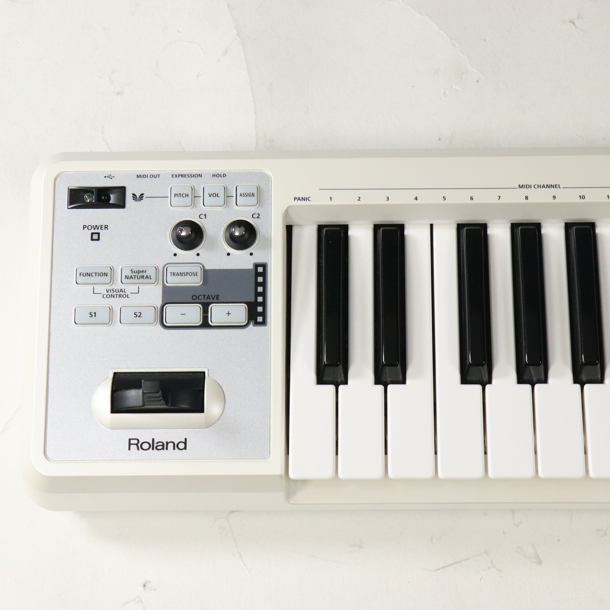 【C】Roland A-49 中古品(本体のみ) Amazon | Roland MIDI Keyboard Controller ホワイト A-49-WH