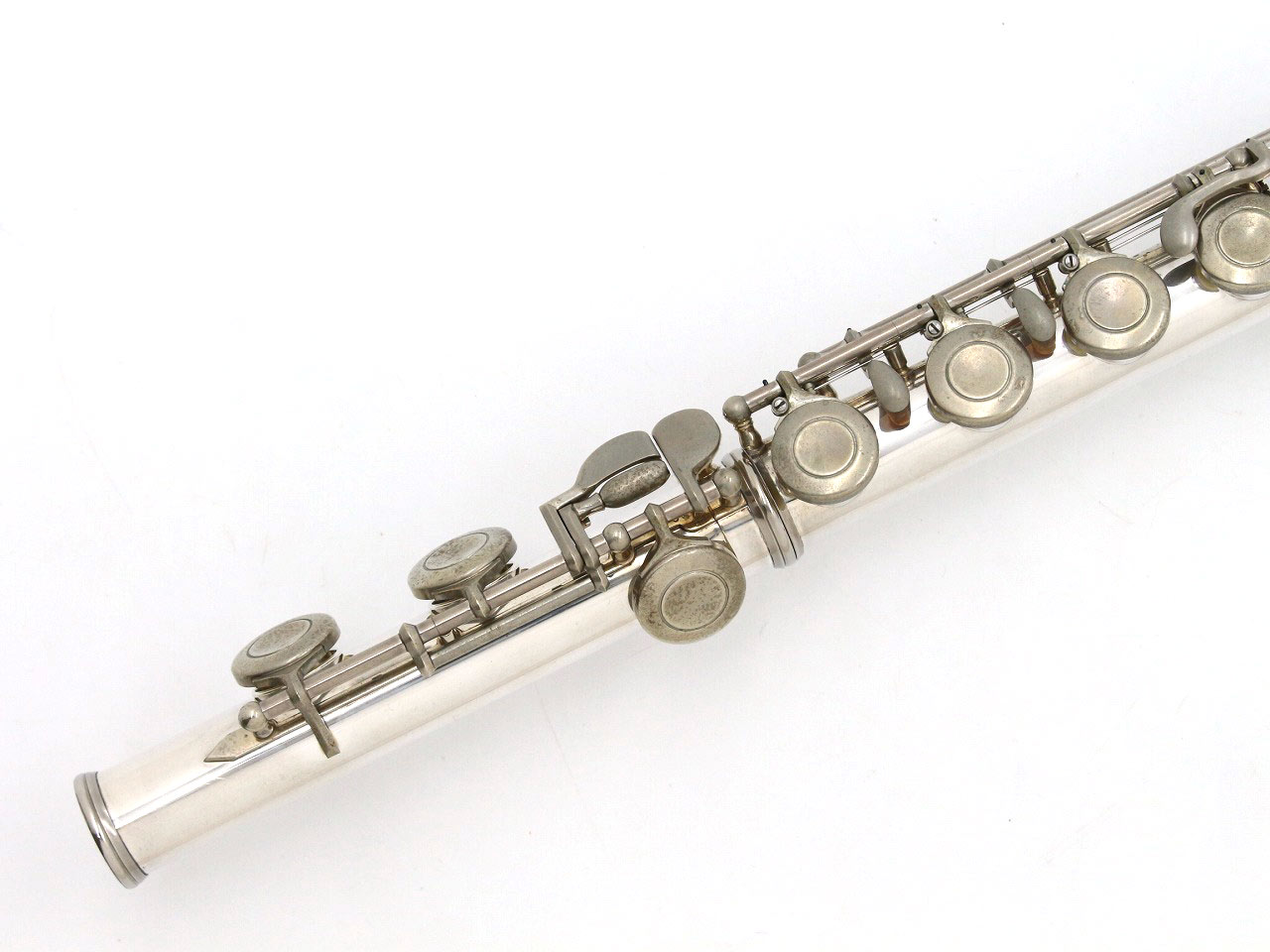 中古】MURAMATSU / フルート M-180 管体銀製 全タンポ交換済み