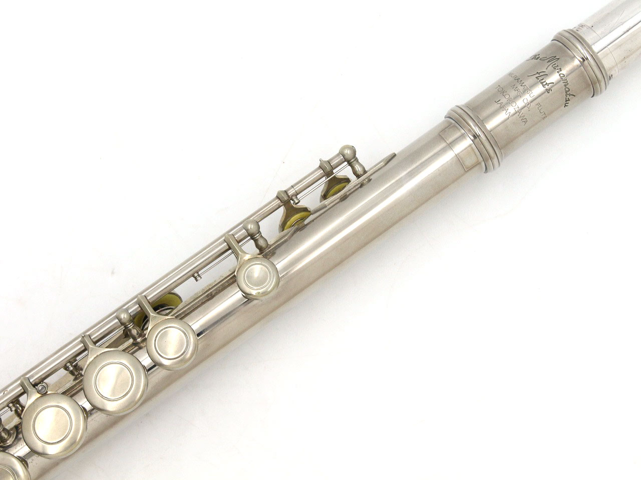 ムラマツフルート　M-120　頭部管銀製モデル　カバードキィ オフセット ムラマツフルート M-120 頭部管銀製 シルバー カバードキィ