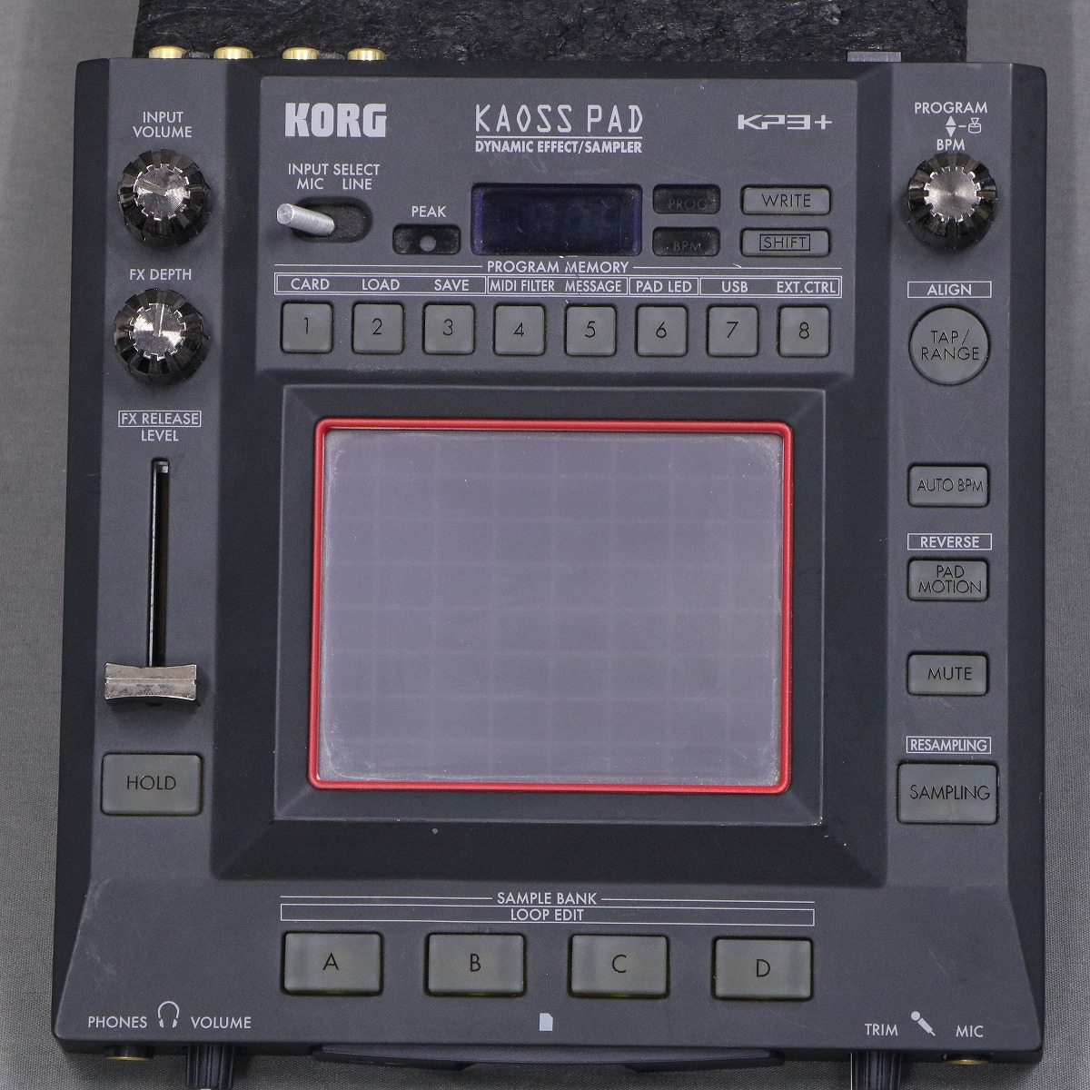 KORG KAOSS PAD KP3+ ⚠️ACアダプター付属無し KAOSS PAD KP3＋（箱無し、ACアダプタ付）（KAOSS PAD KP3＋（箱