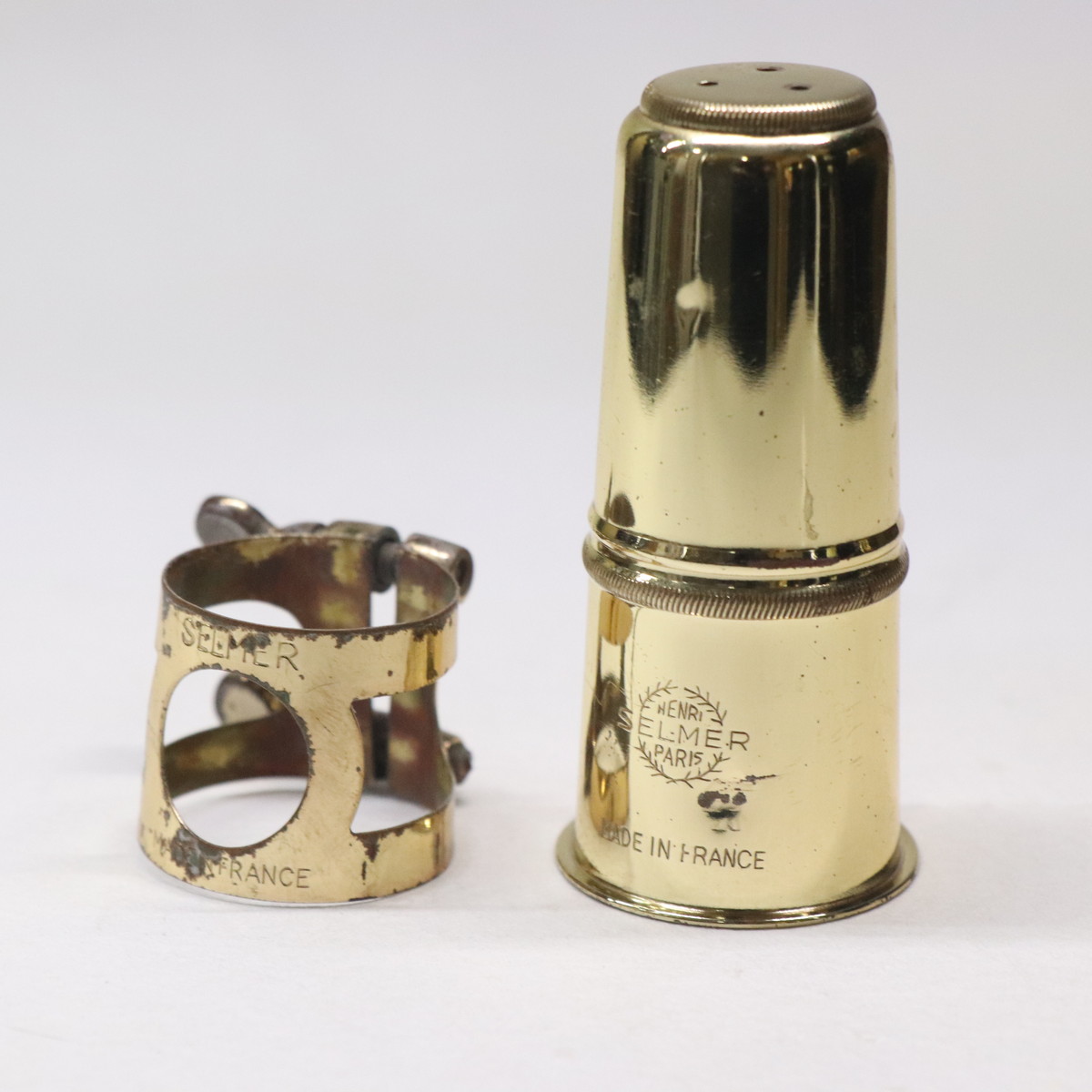 SELMER 80-C アルトサックスマウスピース 中古、リガチャー付き SELMER セルマー アルトサックス マウスピース S80 シリーズ