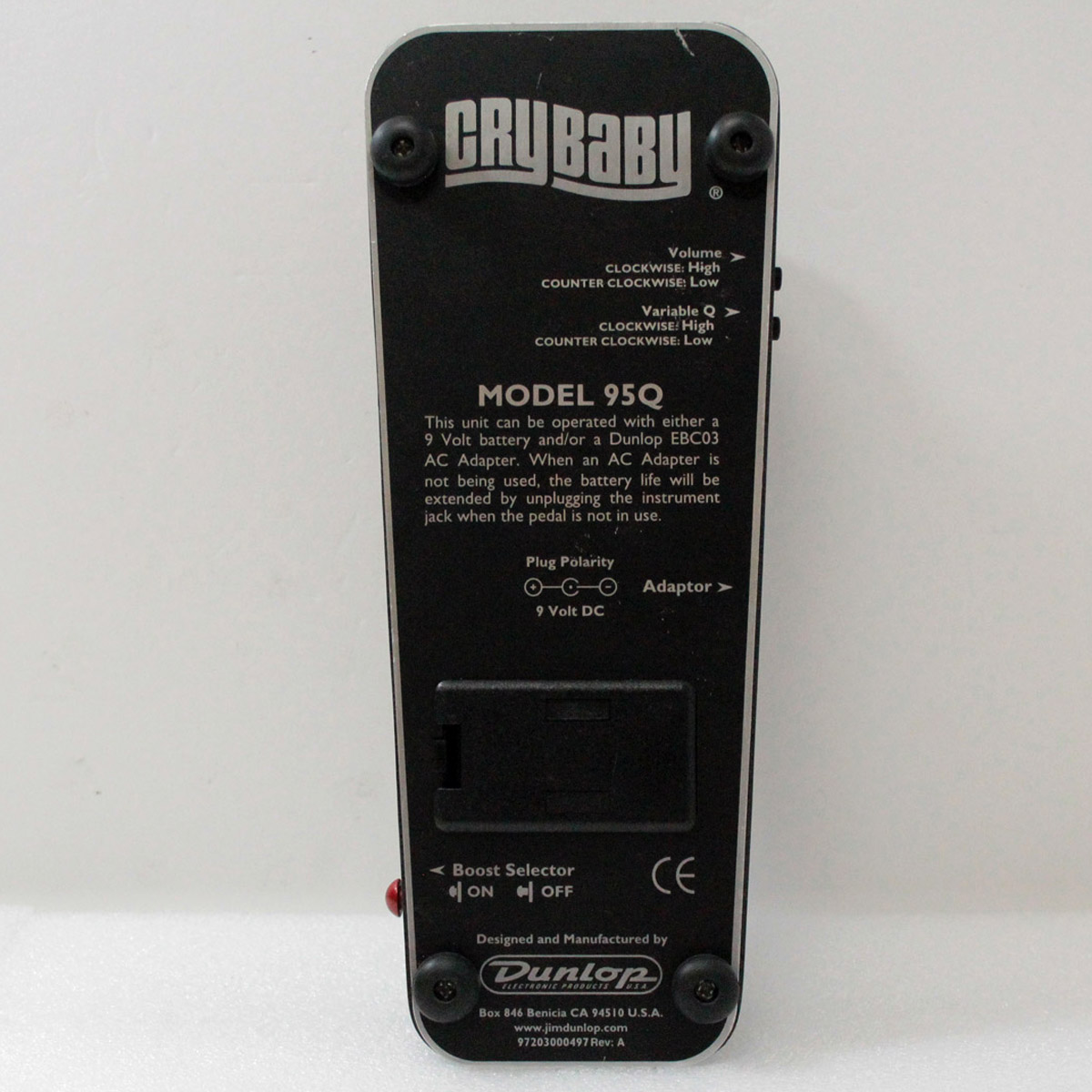 Jim Dunlop Model 95Q スイッチレスワウ CRY BABY® 95Q WAH - Dunlop
