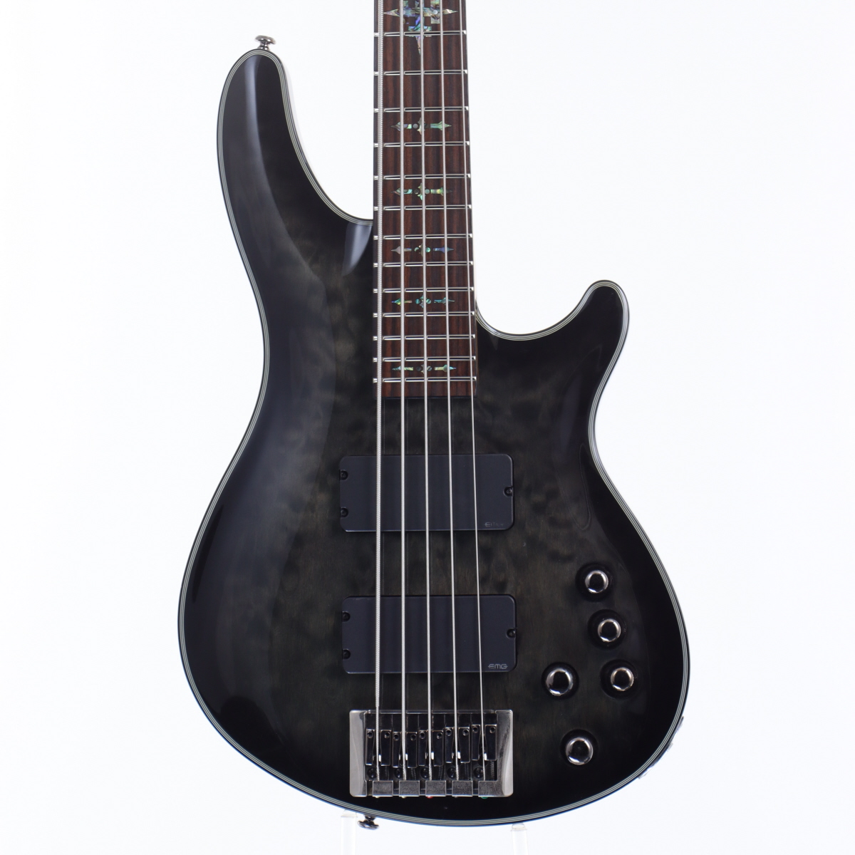 中古】Schecter / DAMIEN ELITE 5 AD-DM-EL-5 See-Thru Black