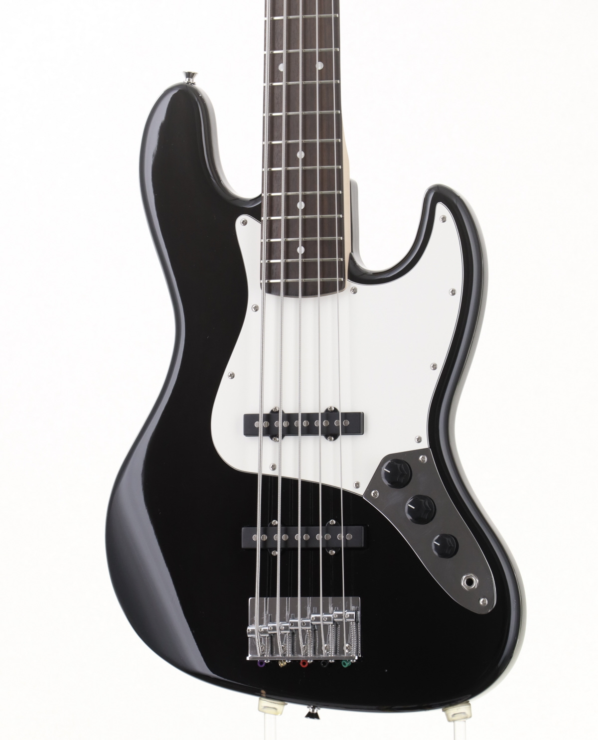 美品 メンテ済 Squier Affinity JAZZ BASS BLK Squier Affinity Series Active Jazz Bass V Black Metallic