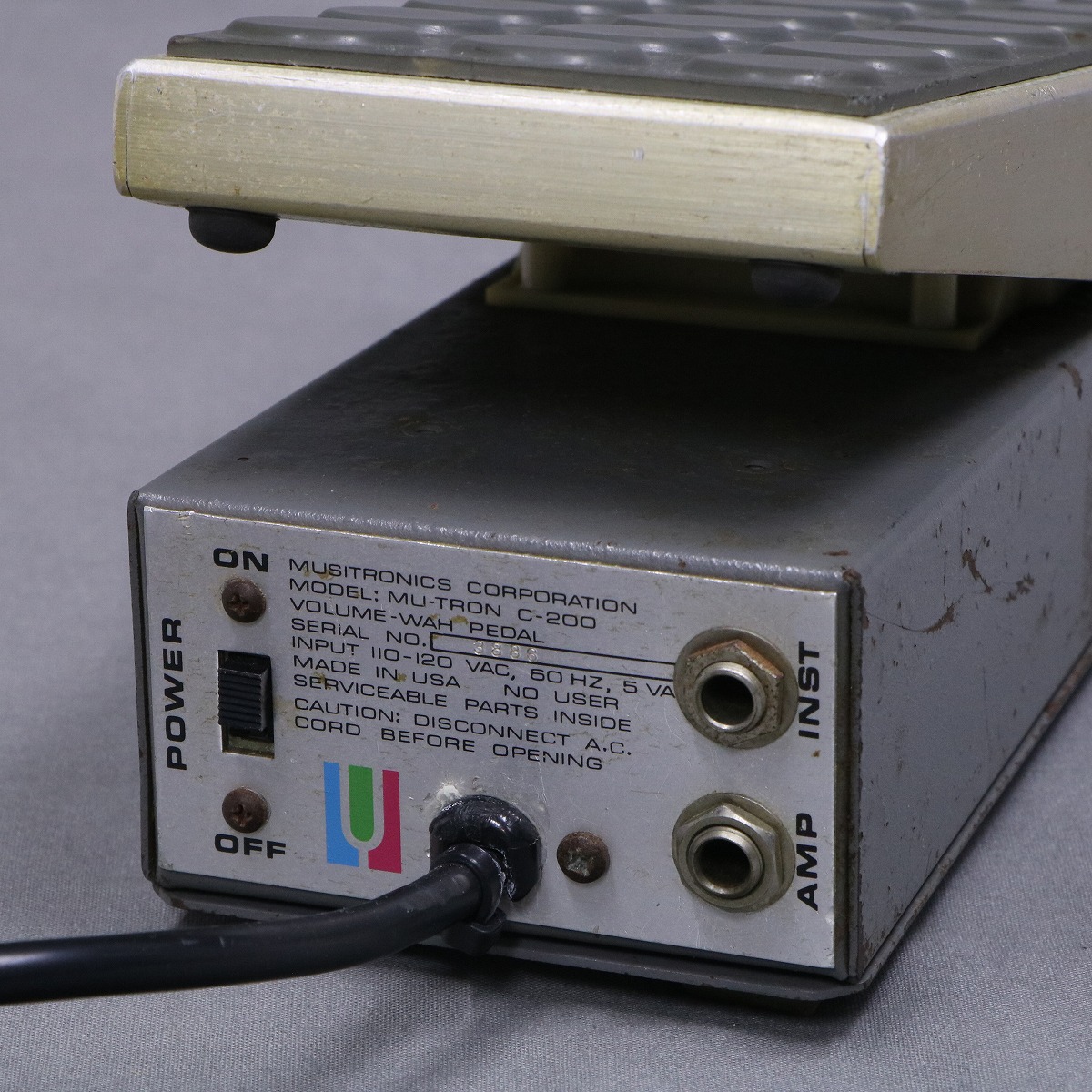 MU-TRON C-200 VOL-WAH ミュートロン　ボリューム-ワウペダル Brush eight / 【SOLD】MU-TRON C-200 
