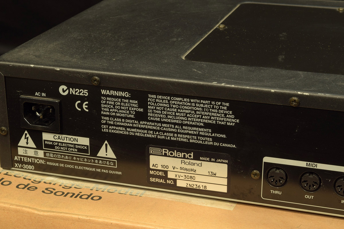C3033★Roland XV-3080 音源モジュール ローランド　通電のみ確 C3033☆Roland XV-3080 音源モジュール ローランド 通電のみ確