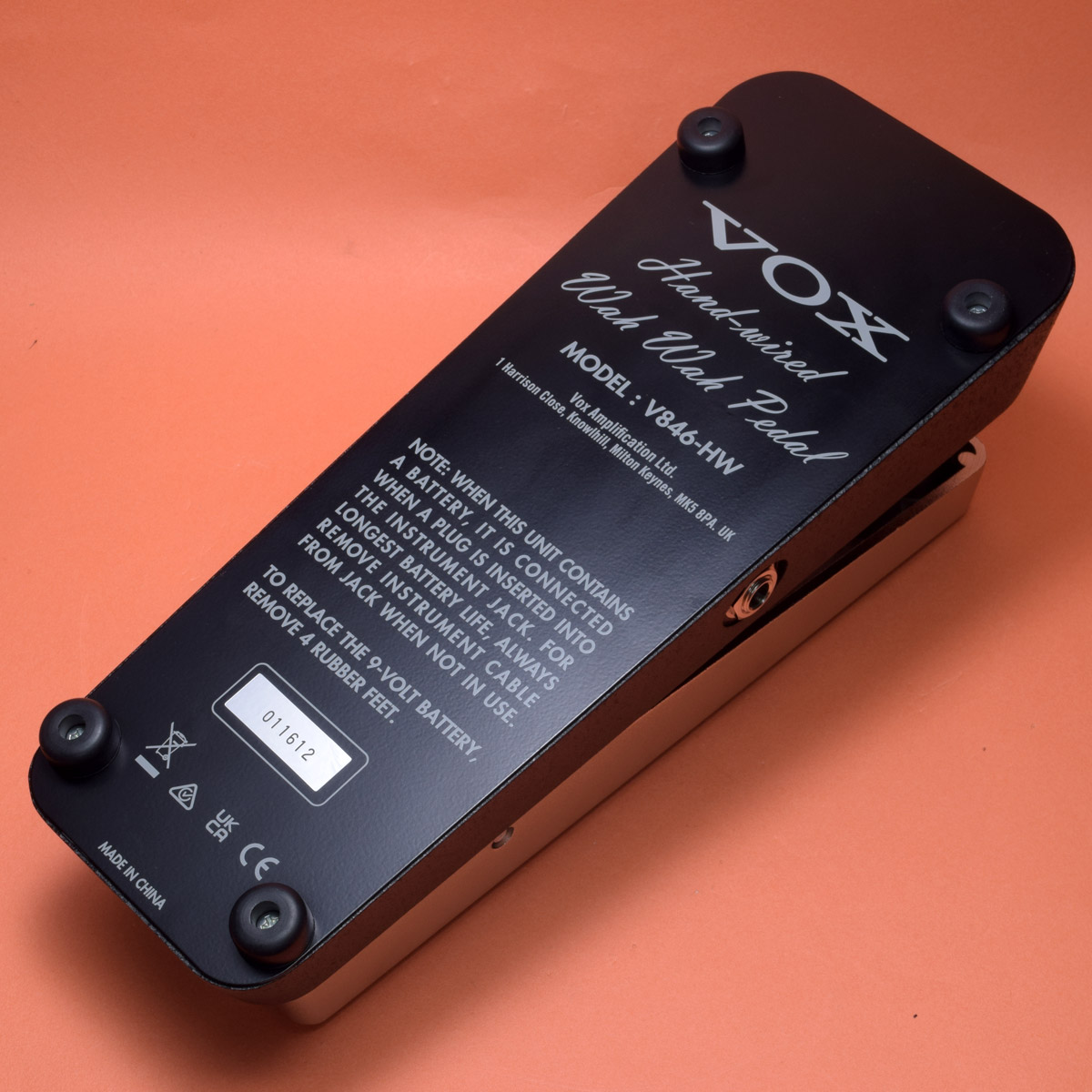 ギター VOX V846 HW VOX V846-HW Hand-Wired Wah Guitar Effects Pedal | Music & Arts
