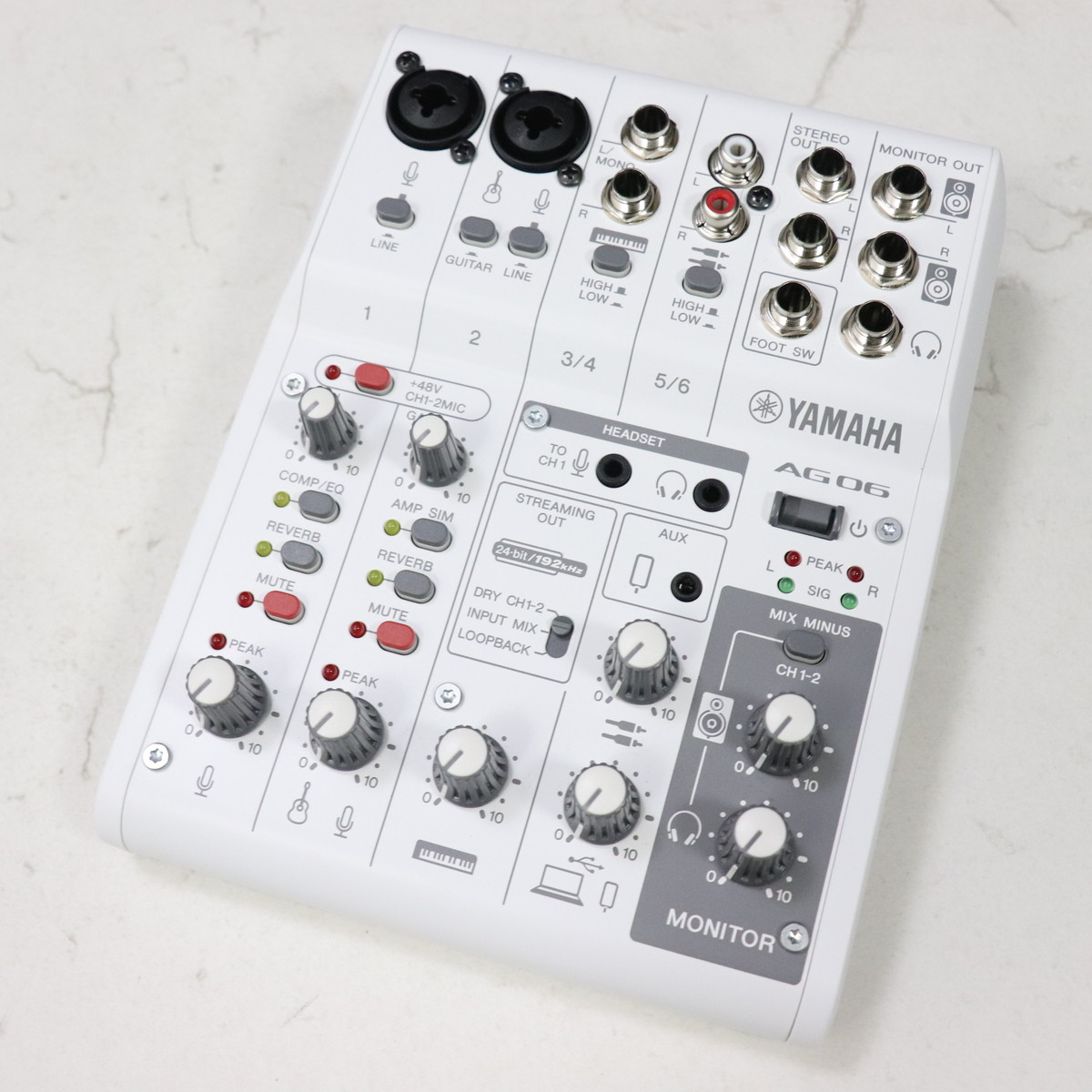 YAMAHA AG06mk2 ホワイト 中古品 中古】YAMAHA / AG06MK2 White 【梅田店】 | イシバシ楽器