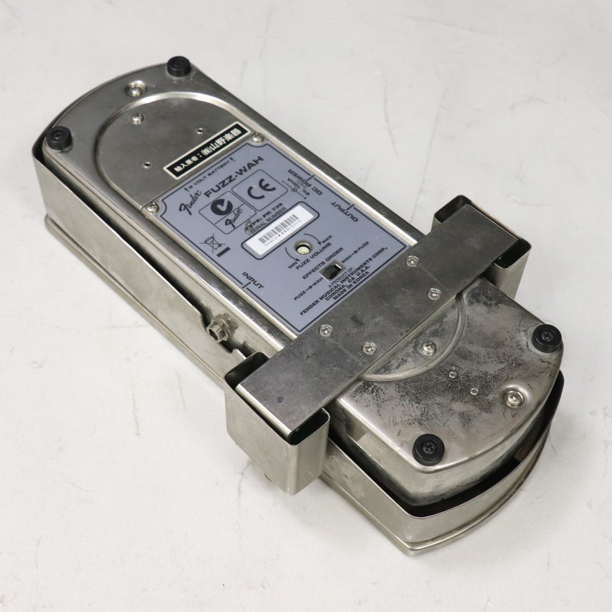 Fender FuzzWah ファズ ワウ　ファズ付き　ワウペダル Fender FuzzWah ファズ ワウ ファズ付き ワウペダル 楽器・機材