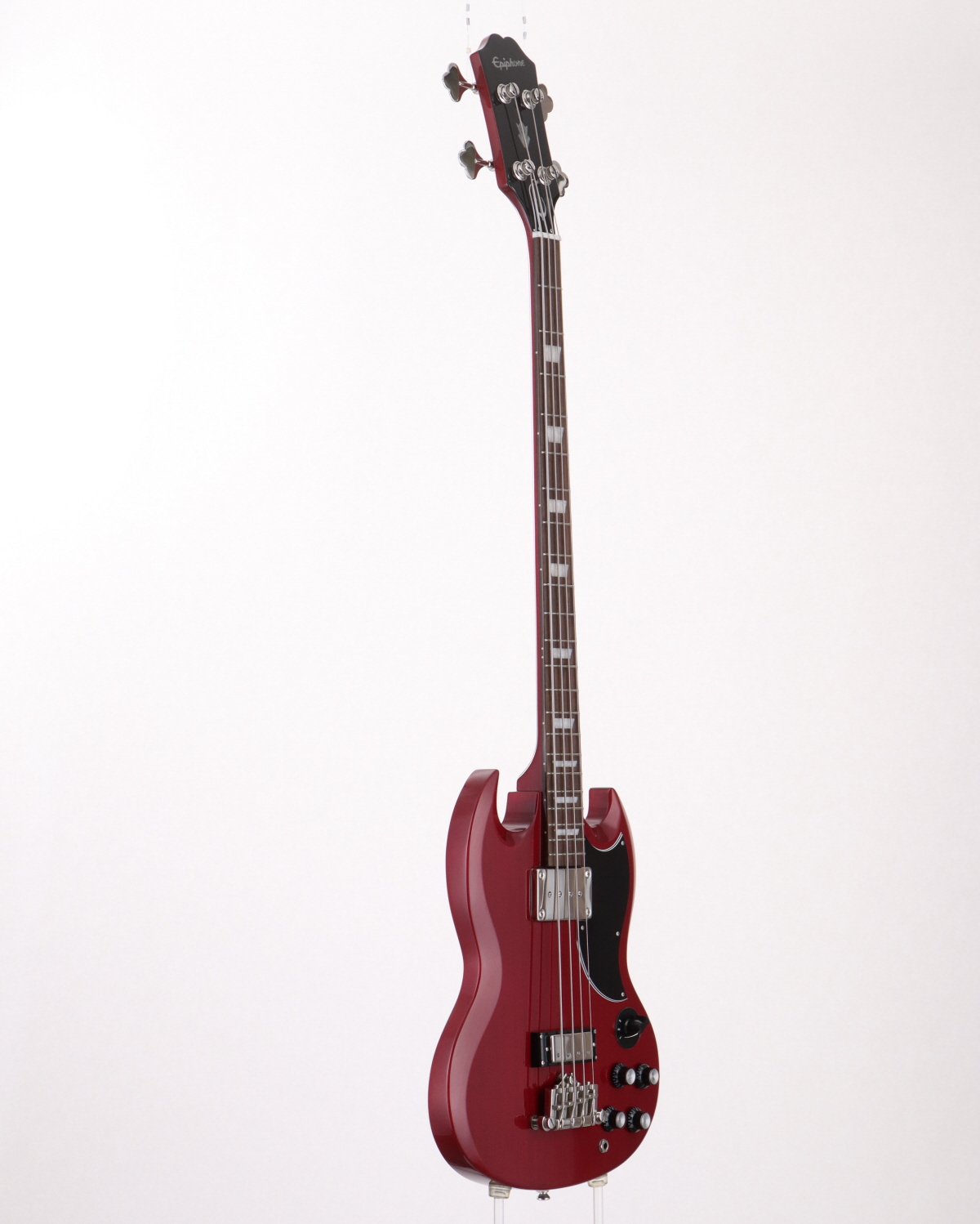 ⭐️直接引取3000円引OK！⭐️Epiphone エレキベース 赤　ケース付 Epiphone / Toby Deluxe V Trans Red Satin (TRS) エピフォン