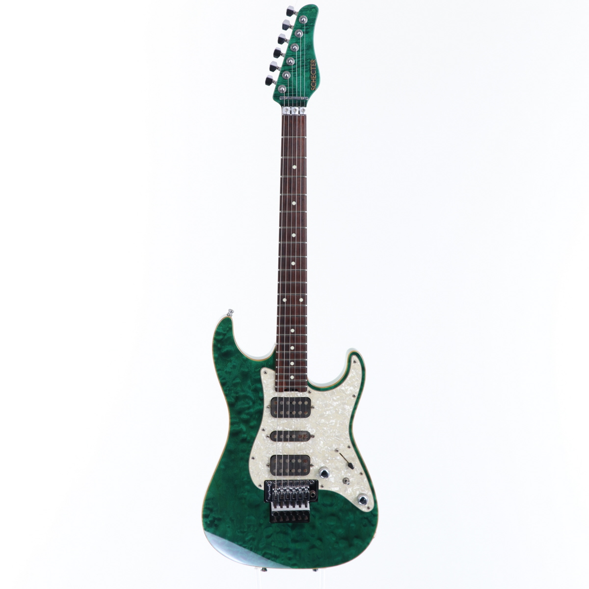 激レア希少品  SCHECTER TSH-1B EGP セミアコ グリーン 中古 激レア希少品 SCHECTER TSH-1B EGP セミアコ グリーン 中古