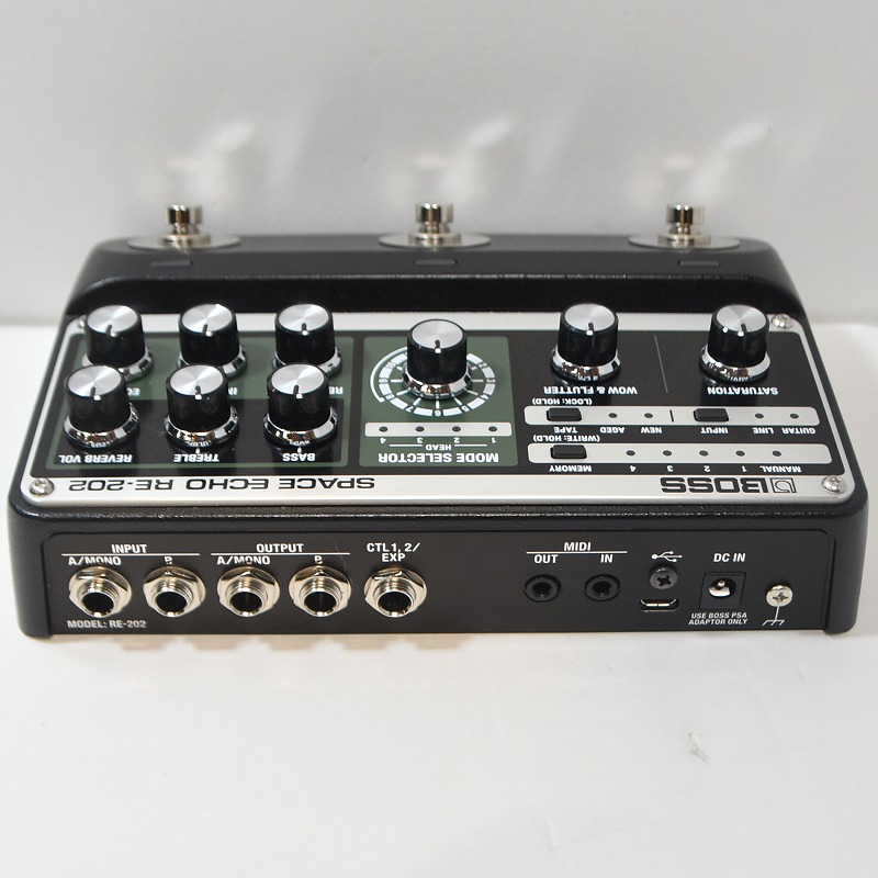 【新古品】Boss / Space Echo RE-202 （一度使用のみ） BOSS RE-202 [Space Echo] ディレイ ボス ｜イケベ楽器店
