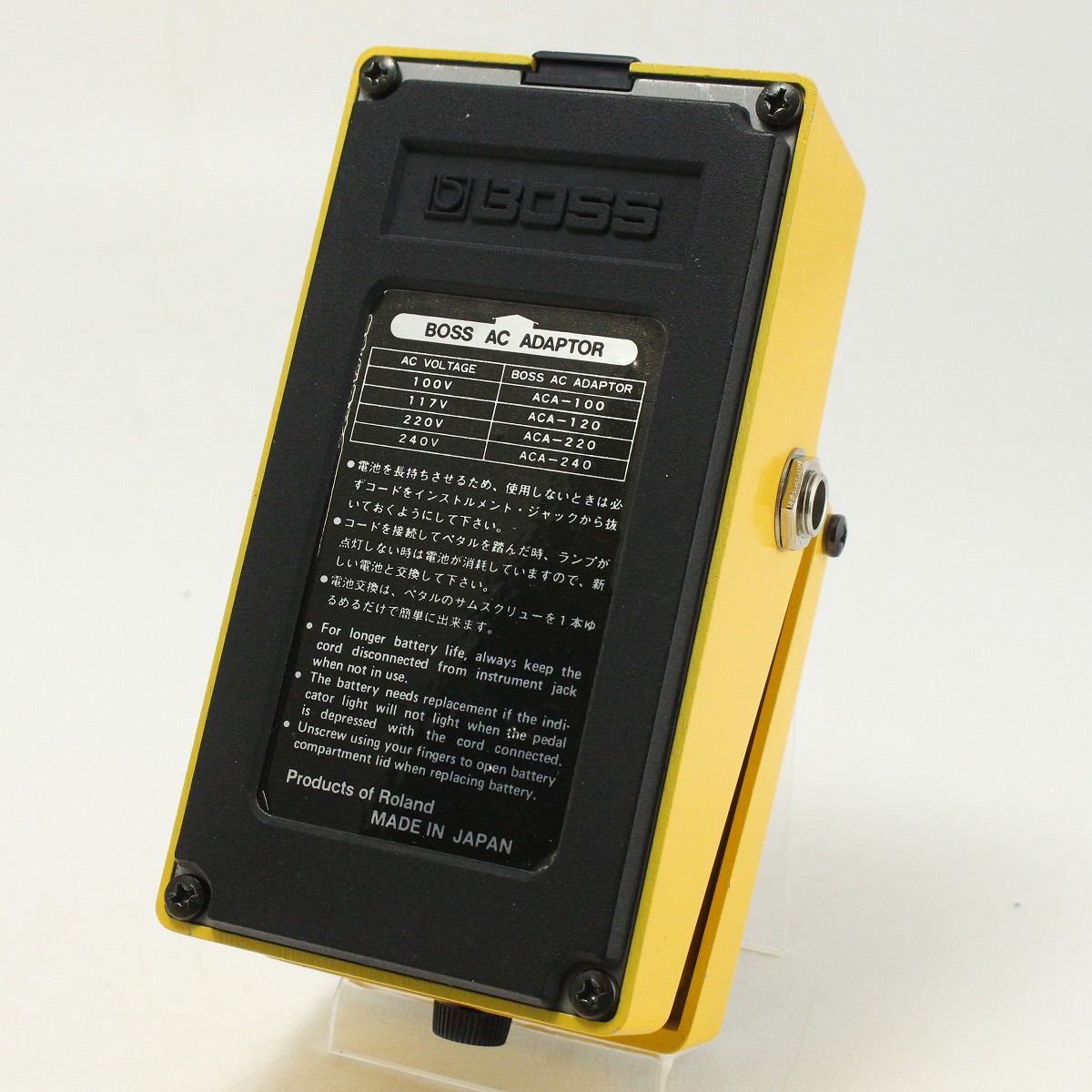 BOSS Over Drive OD-1(JRC4558DD)中古 Boss OD-1 Overdrive 1980 Japan Vintage Pedal JRC4558D Silver