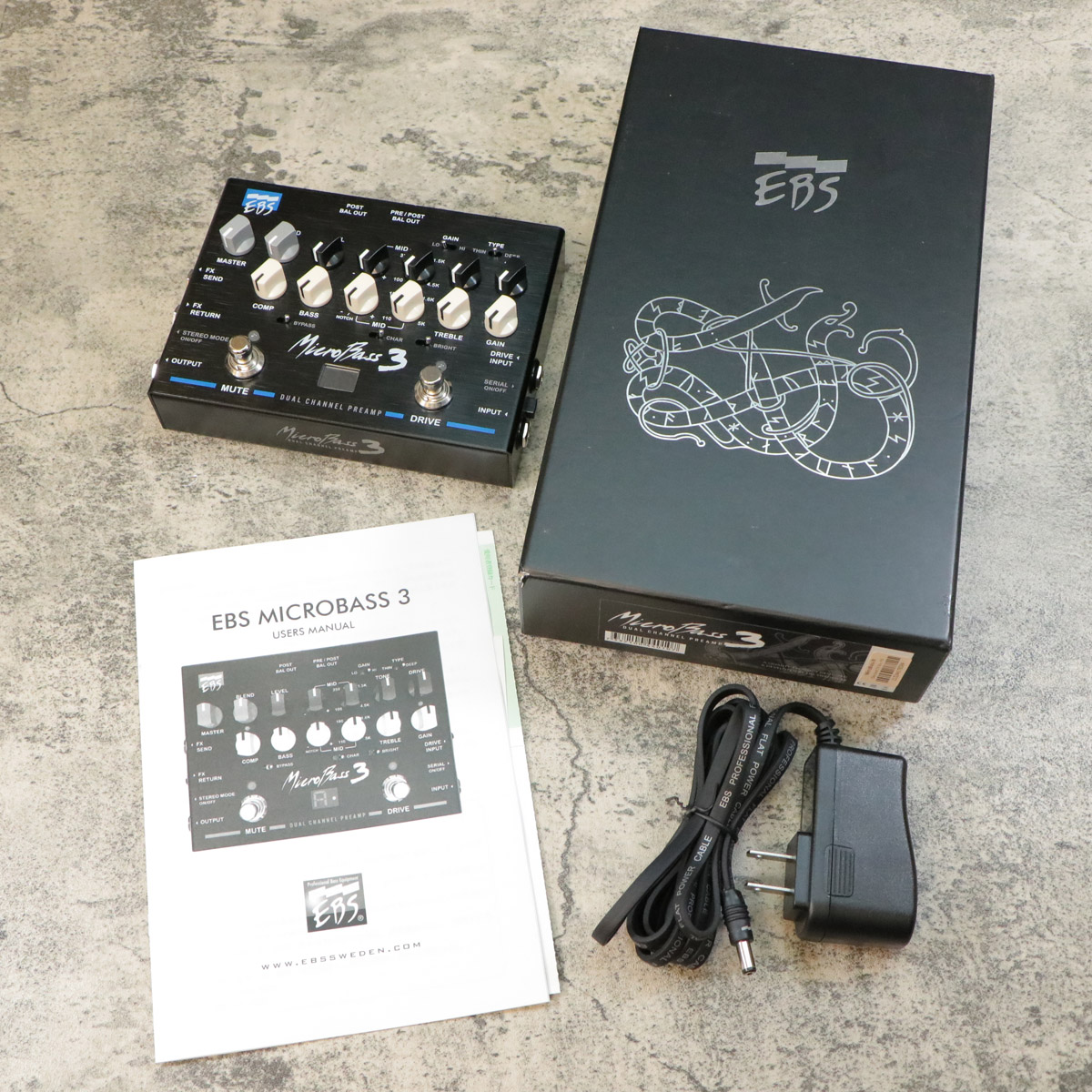 中古】EBS / MicroBass 3 べース用プリアンプDI【名古屋栄店