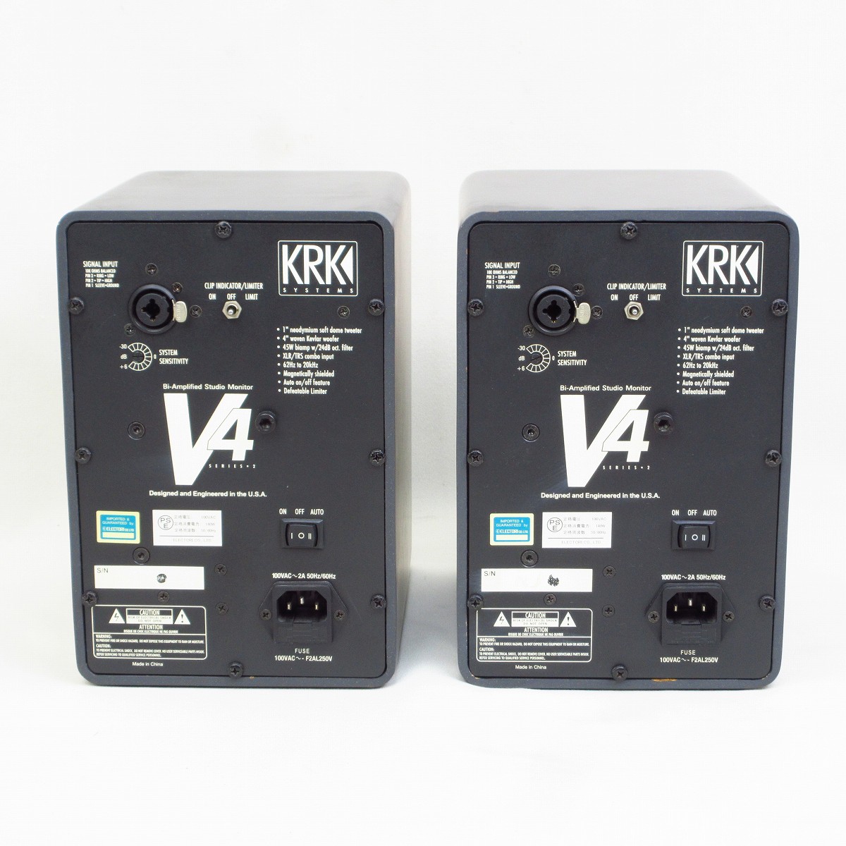 中古】KRK / V4 Series 2 Pair / V4S2 モニターピーカー・ペア