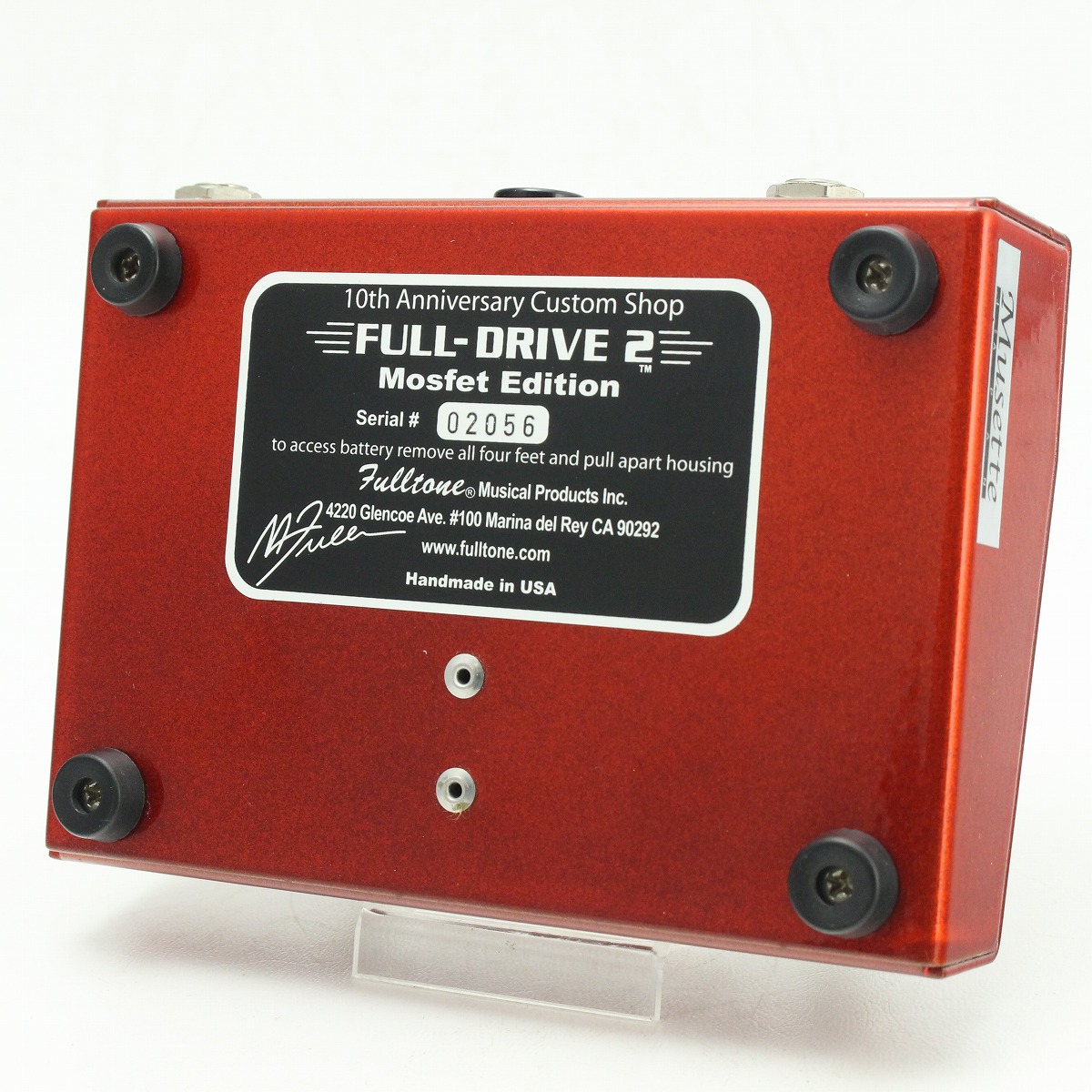 ギター 10th Anniversary Fulltone FULL-DRIVE2 FULLTONE C/S FULL DRIVE2 MOSFET 10TH ANNIVERSARY MOSFET