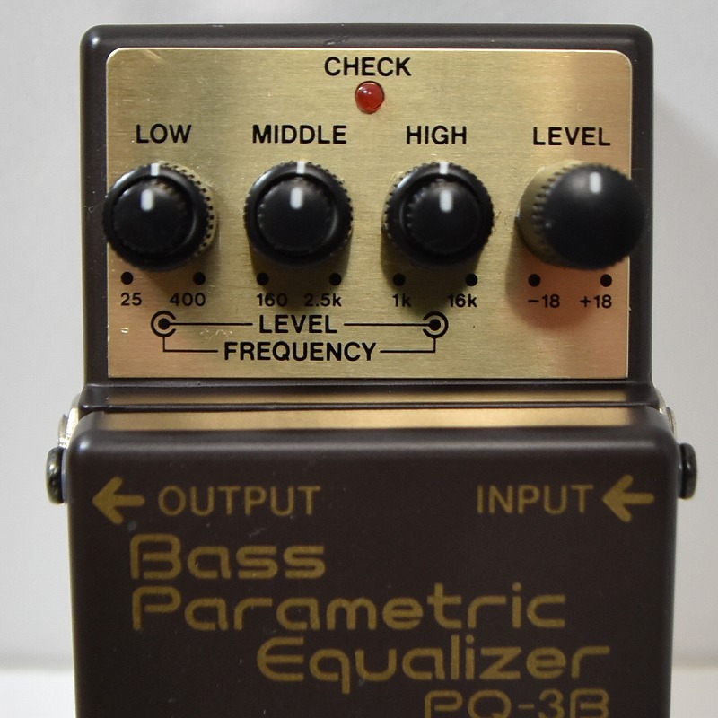 BOSS PQ-3B ベースパラメトリックイコライザー【中古品】 BOSS PQ-3B Bass Parametric Equalizer（中古）【楽器検索