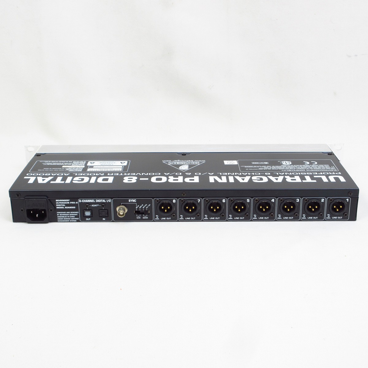 【美品】BEHRINGER ADA8000 マイクプリアンプ ベリンガー ADA8000 Ultragain Pro-8 Digital｜SOUNDMART