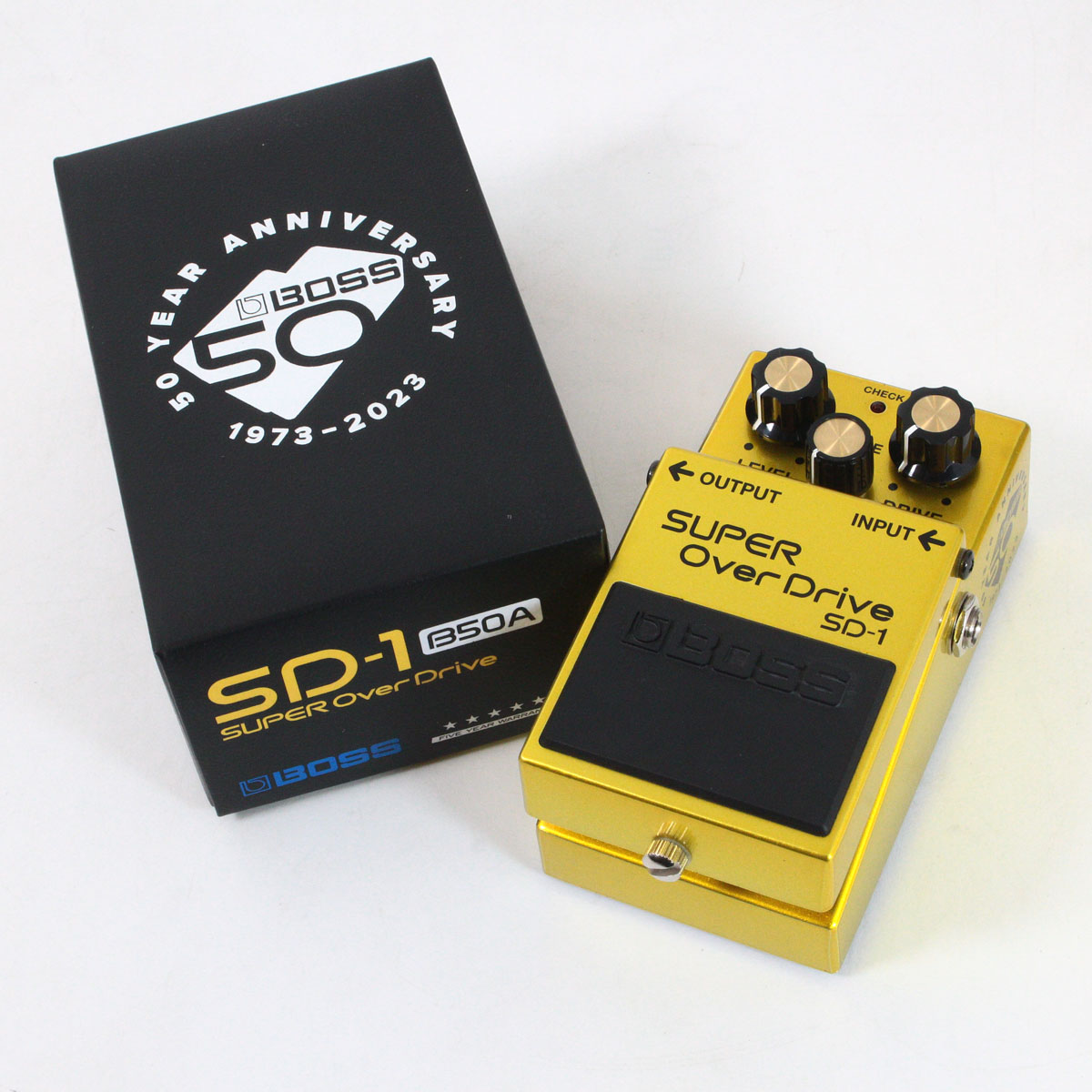 50th BOSS SD-1 新品未使用 BOSS SD-1-B50A 50th Anniversary Pedals 【メタリック塗装筐体