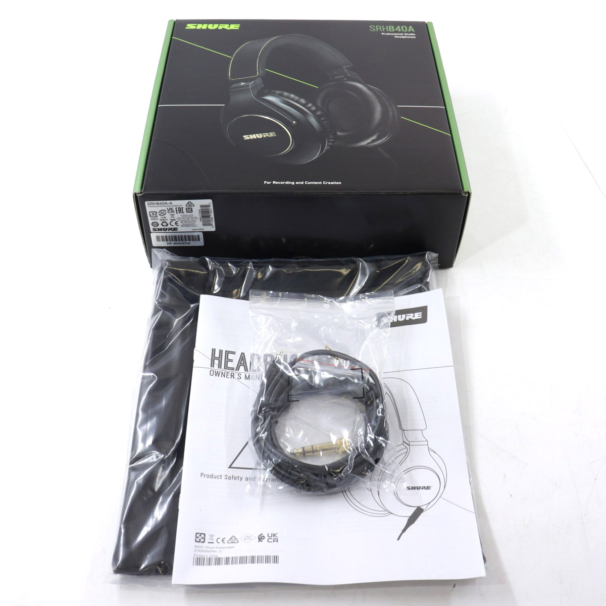 【新品未使用】SHURE SRH840A-A Amazon.com: Shure SRH840A Professional Studio Headphones