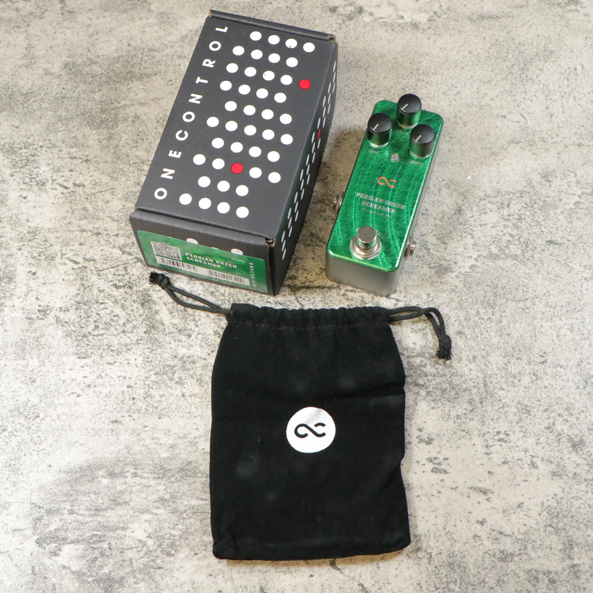 【美品】One Control Persian Green Screamer 9/8までエフェクターポーチ付属】One Control PERSIAN GREEN