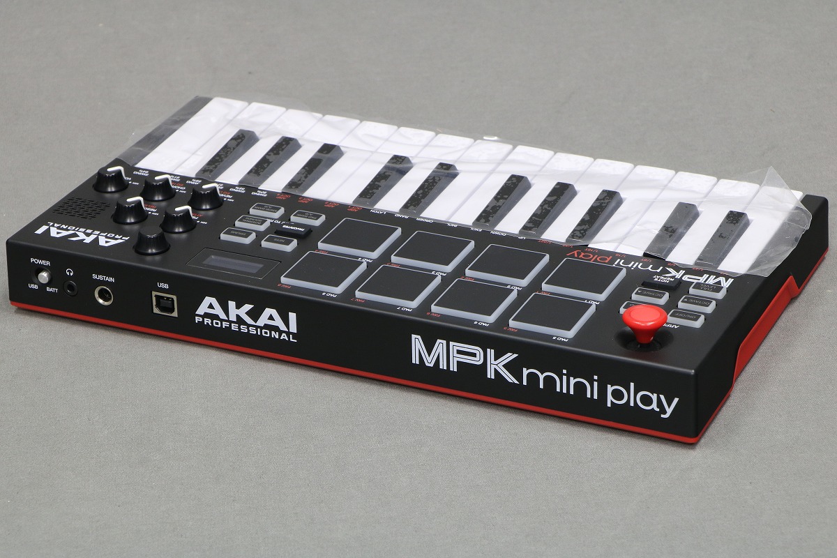 ＜AKAI MPK mini play＞中古 Akai MPK Mini Play MKIII Portable 25-Key MIDI Controller