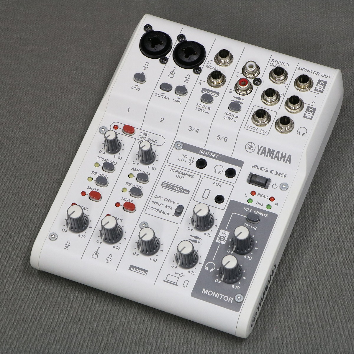 【新品】 YAMAHA AG06MK2 ホワイト YAMAHA AG06MK2 W ホワイト ライブストリーミングミキサー