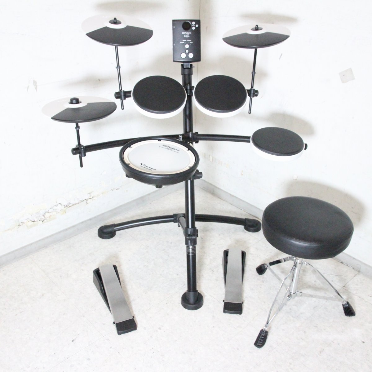 Roland 電子ドラム TD-1KV V-Drums ドラムスローン付き ROLAND TD-1KV 電子ドラムセット V-Drums 静音ペダル 学生