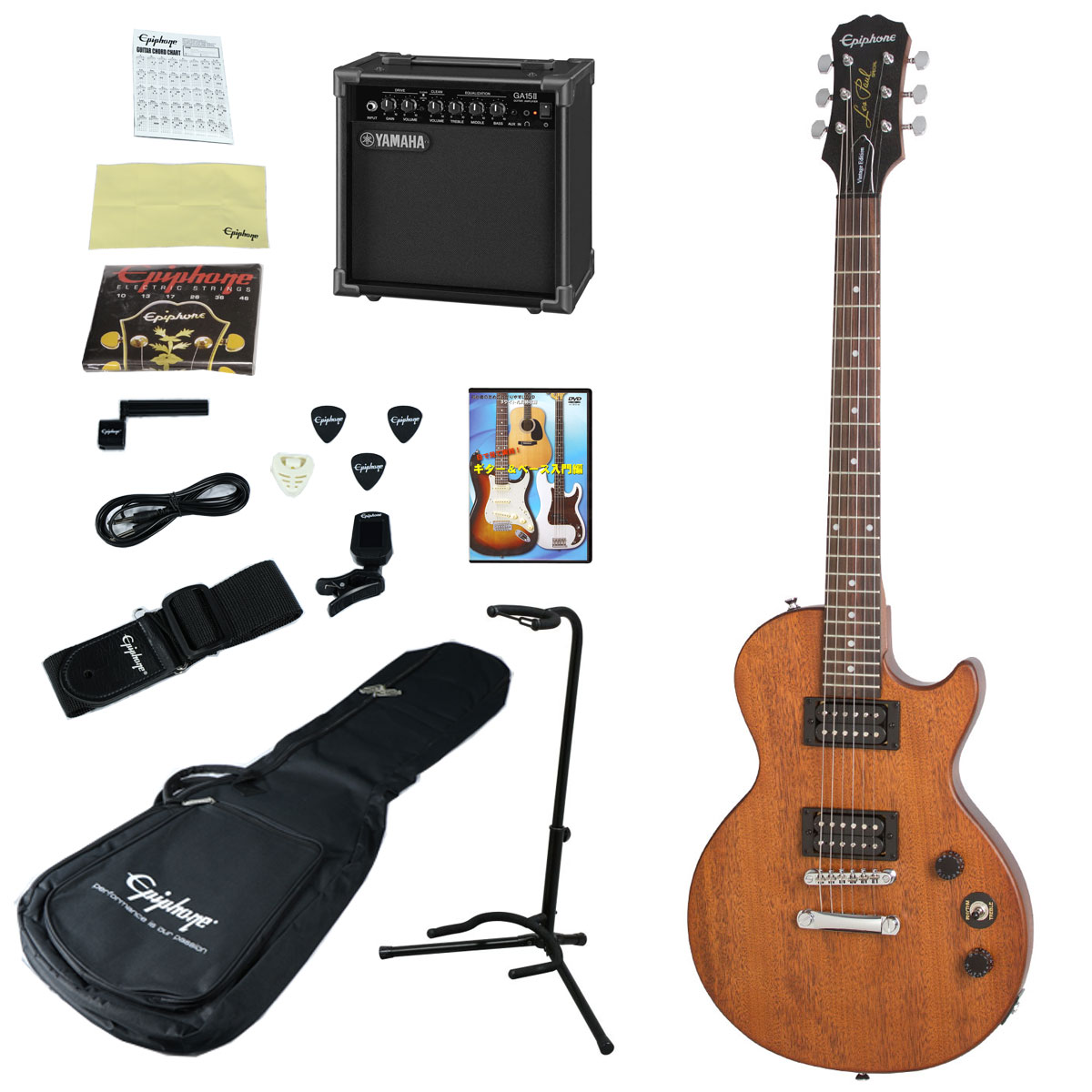 Epiphone Les Paul Special Ve Vww Vintage Worn Walnut Yamahaアンプつきエレキギター入門15点セット エピフォン エレキギター レスポール イシバシ楽器 Epiphone Les Paul Special Ve Vww Vintage Worn Walnut Yamahaアンプつきエレキギター入門15点セット エピフォン エレキギター レスポール イシバシ楽器