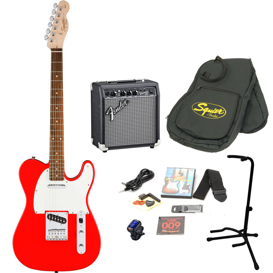 Fender Squier Telecaster エレキギター レッド Amazon.co.jp: Squier by Fender エレキギター Contemporary