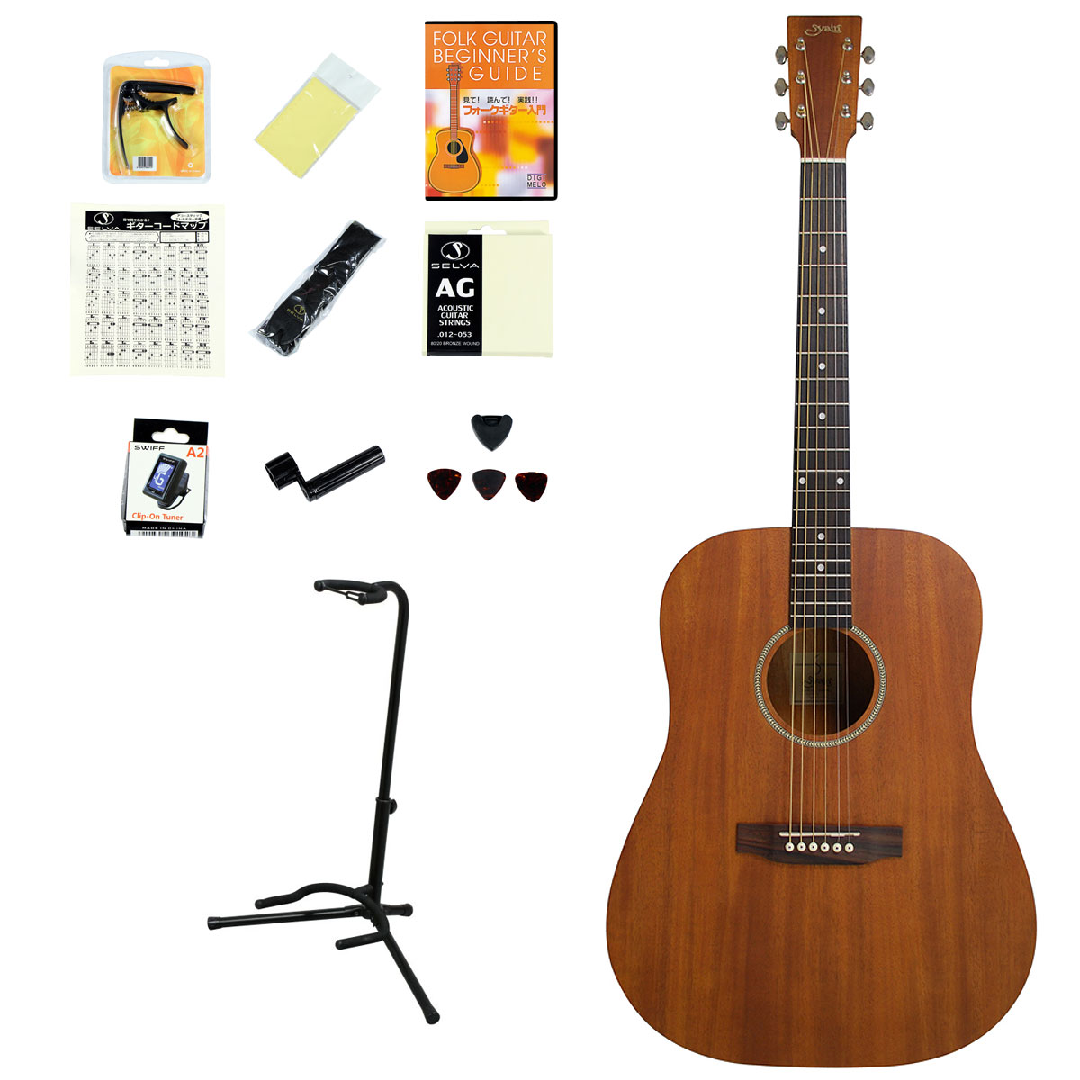 S.Yairi / YD-04/MH (マホガニー) 【アコースティックギター14点入門セット！】【Limited Series】 アコギ YD04  入門 初心者