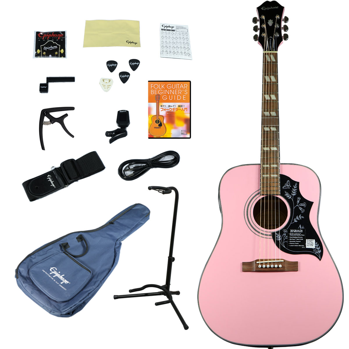 Epiphone Hummingbird Pro Pink アコースティックギター入門15点セット Limited Edition アウトレット特価 プリアンプ搭載 エピフォン アコギ イシバシ楽器 Epiphone Hummingbird Pro Pink アコースティックギター入門15点セット Limited Edition アウトレット特価 プリアンプ搭載 エピフォン アコギ イシバシ楽器