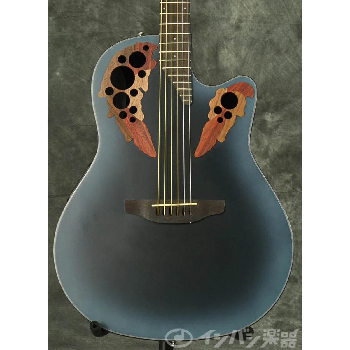 ⭕激レア エレキ ヘッド ホロウボディ エレアコ アコースティックギター アコギ Ovation Celebrity CE44-RBB-G エレアコギター アコースティック