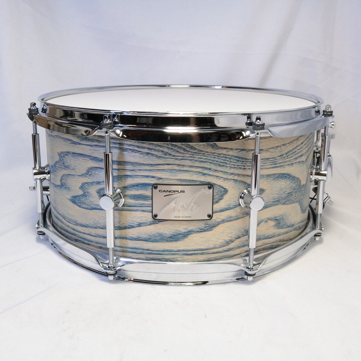 CANOPUS / AH-1465 ASH Snare Drum 14x6.5 Blue Storm Oil カノウプス アッシュ スネアドラム《台数限定ケース付き》【池袋店】